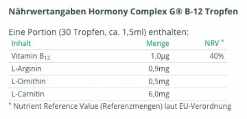 Hormony Complex G® B-12 Tropfen, 50ml Flasche für hCG Diät (Stoffwechselkur) - 2